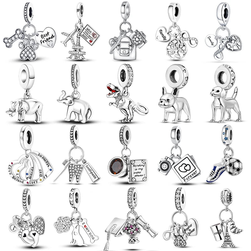 925 Silver Charms Beads Original Bracelet DIY Jewelry 912349723-600S