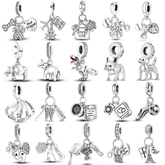 925 Silver Charms Beads Original Bracelet DIY Jewelry 912349723-600S