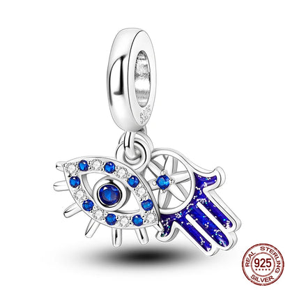 Fashion Bee Astronaut Eiffel Tower 925Silver Charms Beads  Original Bracelet Fine DIY Jewelry 912349723-400S