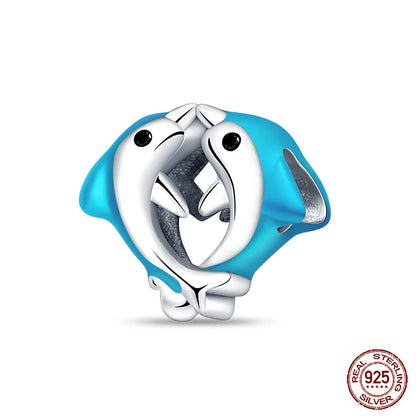 Fashion Bee Astronaut Eiffel Tower 925Silver Charms Beads  Original Bracelet Fine DIY Jewelry 912349723-400S