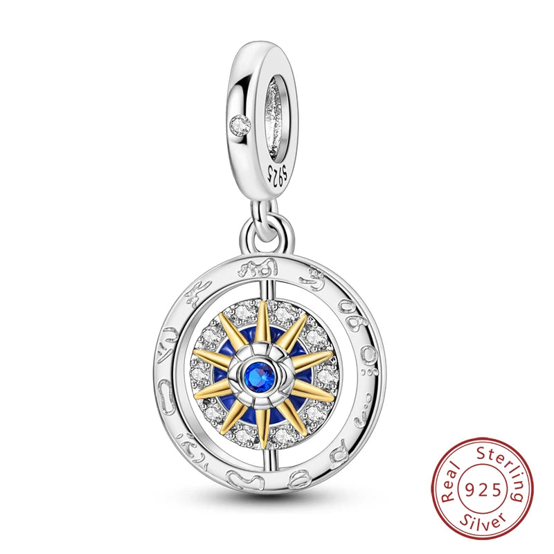 Classic Devil's Eye Charms Beads Original Bracelet Fine DIY Jewelry 925 Sterling Silver 912349723-700S