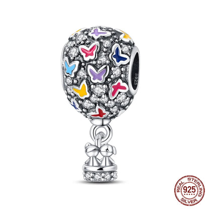 Fashion Bee Astronaut Eiffel Tower 925Silver Charms Beads  Original Bracelet Fine DIY Jewelry 912349723-400S