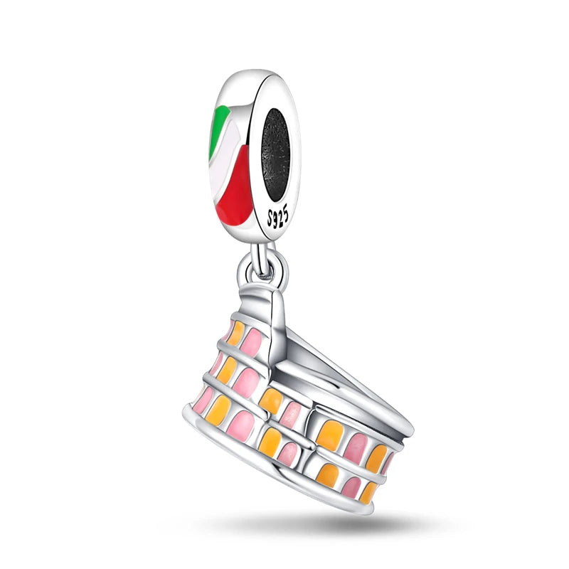 Original Design Charms Famous Attractions series pendant 925 Sliver Bracelet bead DIY Jewelry Gifts 912349723-C