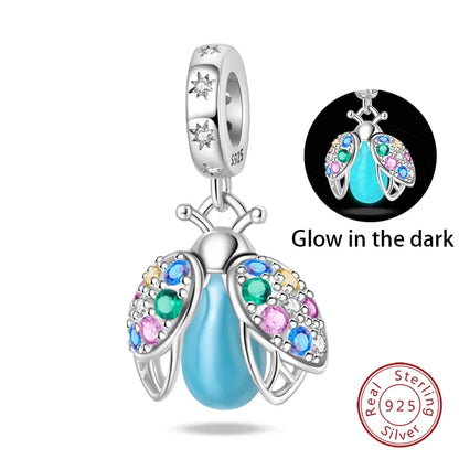 Fashion Bee Astronaut Eiffel Tower 925Silver Charms Beads  Original Bracelet Fine DIY Jewelry 912349723-400S