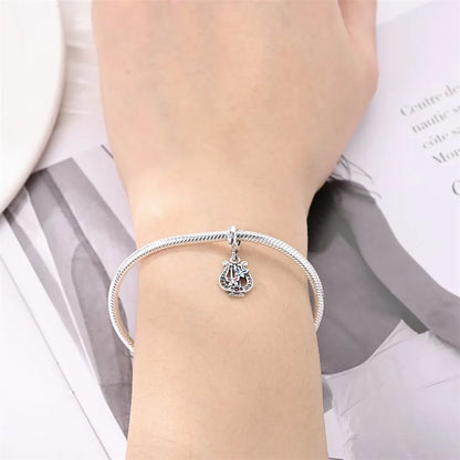 Fashion 925 Sterling Silver Music Series Charms Beads  Original Bracelet Fine DIY Jewelry 912349723-C