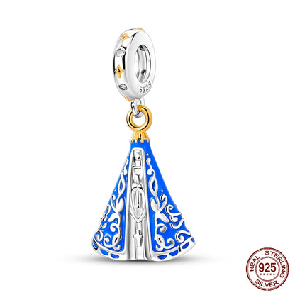 Fashion Bee Astronaut Eiffel Tower 925Silver Charms Beads  Original Bracelet Fine DIY Jewelry 912349723-400S