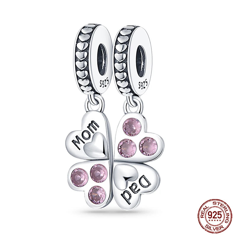 Fashion Bee Astronaut Eiffel Tower 925Silver Charms Beads  Original Bracelet Fine DIY Jewelry 912349723-400S