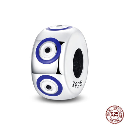 Classic Devil's Eye Charms Beads Original Bracelet Fine DIY Jewelry 925 Sterling Silver 912349723-700S