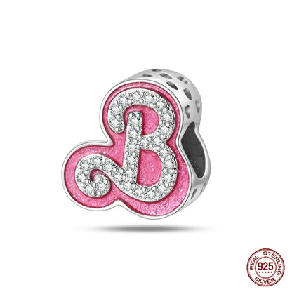 Fashion Pink Princess Skirt Bag Lipstick Charms Beads Original Bracelet Fine DIY Jewelry 925 Sterling Silver 912349723-900S