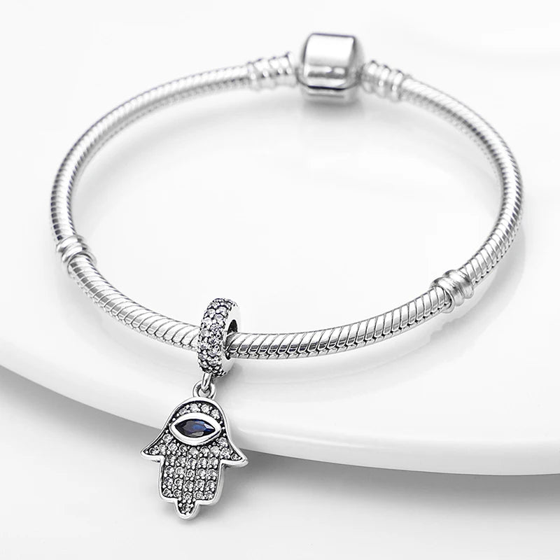 Fashion Bee Astronaut Eiffel Tower 925Silver Charms Beads  Original Bracelet Fine DIY Jewelry 912349723-400S