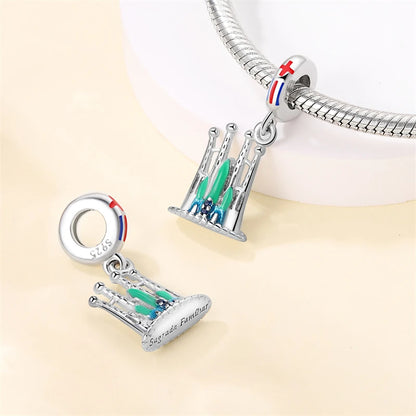 Original Design Charms Famous Attractions series pendant 925 Sliver Bracelet bead DIY Jewelry Gifts 912349723-C