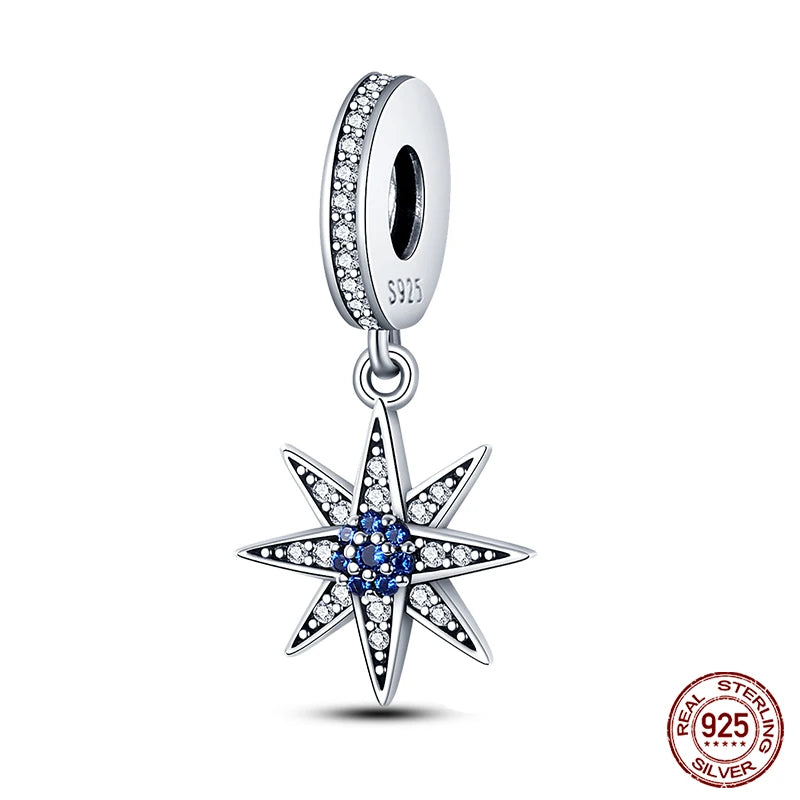 Fashion Bee Astronaut Eiffel Tower 925Silver Charms Beads  Original Bracelet Fine DIY Jewelry 912349723-400S