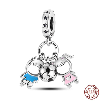 Fashion Bee Astronaut Eiffel Tower 925Silver Charms Beads  Original Bracelet Fine DIY Jewelry 912349723-400S