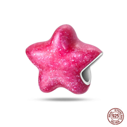 Fashion Pink Princess Skirt Bag Lipstick Charms Beads Original Bracelet Fine DIY Jewelry 925 Sterling Silver 912349723-900S