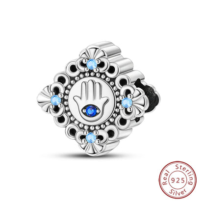 Classic Devil's Eye Charms Beads Original Bracelet Fine DIY Jewelry 925 Sterling Silver 912349723-700S