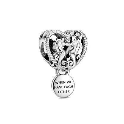 NEW Murano Glass Pink and Blue Sea Turtle Charm Fish Bead  Original Bracelet Fine DIY Jewelry 925 Sterling Silver 912349723-800S