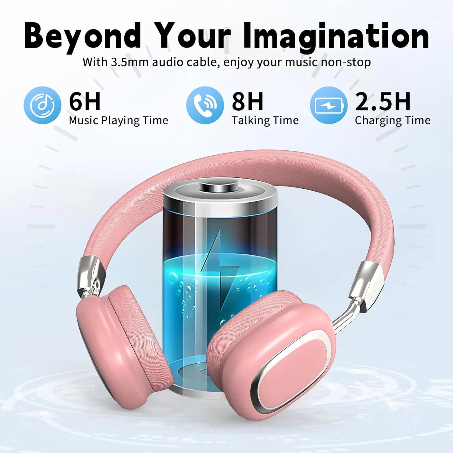 Auriculares Bluetooth 2025 montados en la cabeza B35 Auriculares deportivos con calidad de sonido HIFI estéreo real Auriculares inalámbricos de alta calidad de sonido