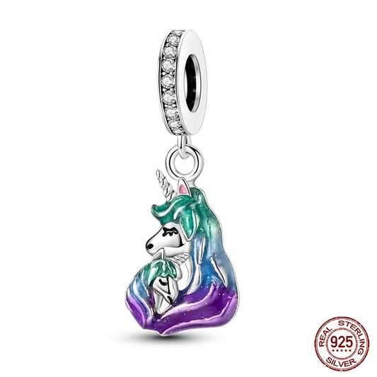 Silver Charms Beads Color Series Original Bracelets DIY 912349723- 912349723-KJC1059