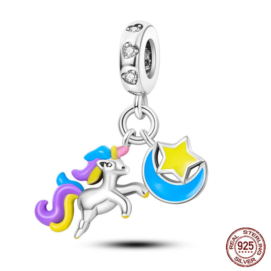 Silver Charms Beads Color Series Original Bracelets DIY 912349723-KJC760