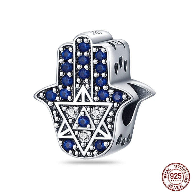 Classic Devil's Eye Charms Beads Original Bracelet Fine DIY Jewelry 925 Sterling Silver 912349723-700S