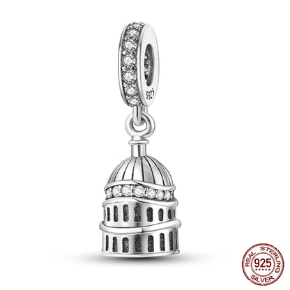 Original Design Charms Famous Attractions series pendant 925 Sliver Bracelet bead DIY Jewelry Gifts 912349723-C