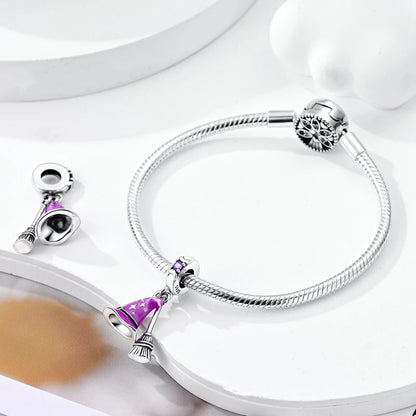 100%Silver Purple Color Series Charms Beads Original Bracelets DIY Jewelry 912349723-C