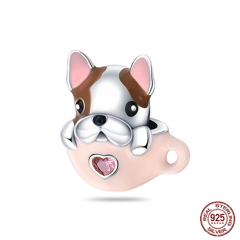 Fashion Bee Astronaut Eiffel Tower 925Silver Charms Beads  Original Bracelet Fine DIY Jewelry 912349723-400S