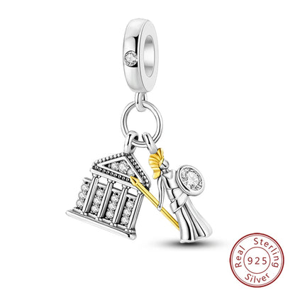 Original Design Charms Famous Attractions series pendant 925 Sliver Bracelet bead DIY Jewelry Gifts 912349723-C