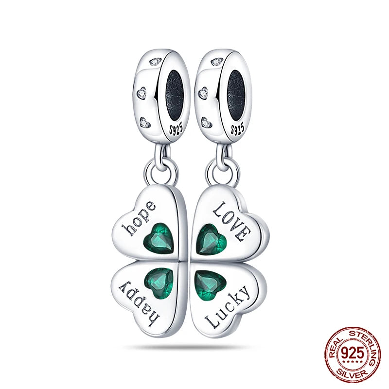 Fashion Bee Astronaut Eiffel Tower 925Silver Charms Beads  Original Bracelet Fine DIY Jewelry 912349723-400S