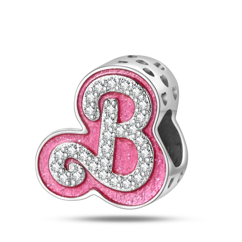 Fashion Pink Princess Skirt Bag Lipstick Charms Beads Original Bracelet Fine DIY Jewelry 925 Sterling Silver 912349723-900S