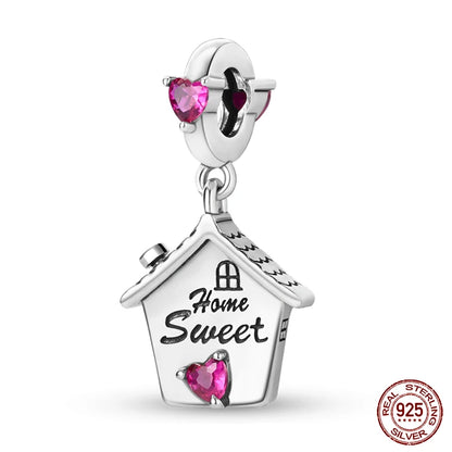 Fashion Bee Astronaut Eiffel Tower 925Silver Charms Beads  Original Bracelet Fine DIY Jewelry 912349723-400S