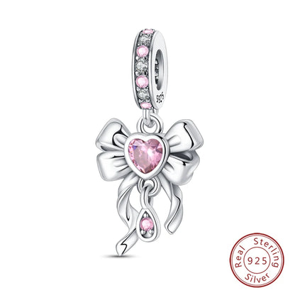 Fashion Pink Princess Skirt Bag Lipstick Charms Beads Original Bracelet Fine DIY Jewelry 925 Sterling Silver 912349723-900S