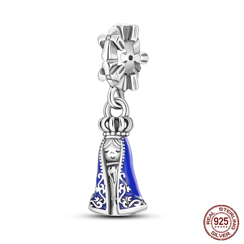 Fashion Bee Astronaut Eiffel Tower 925Silver Charms Beads  Original Bracelet Fine DIY Jewelry 912349723-400S