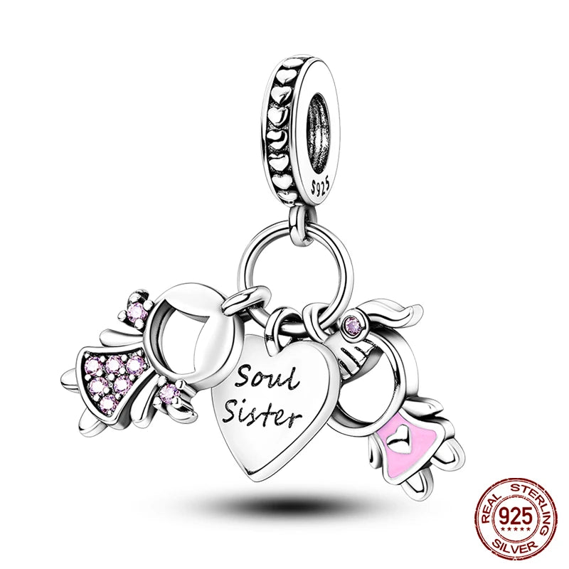 Fashion Bee Astronaut Eiffel Tower 925Silver Charms Beads  Original Bracelet Fine DIY Jewelry 912349723-400S