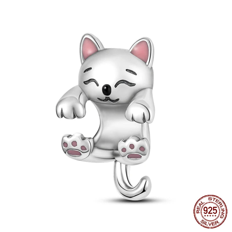 Fashion Bee Astronaut Eiffel Tower 925Silver Charms Beads  Original Bracelet Fine DIY Jewelry 912349723-400S