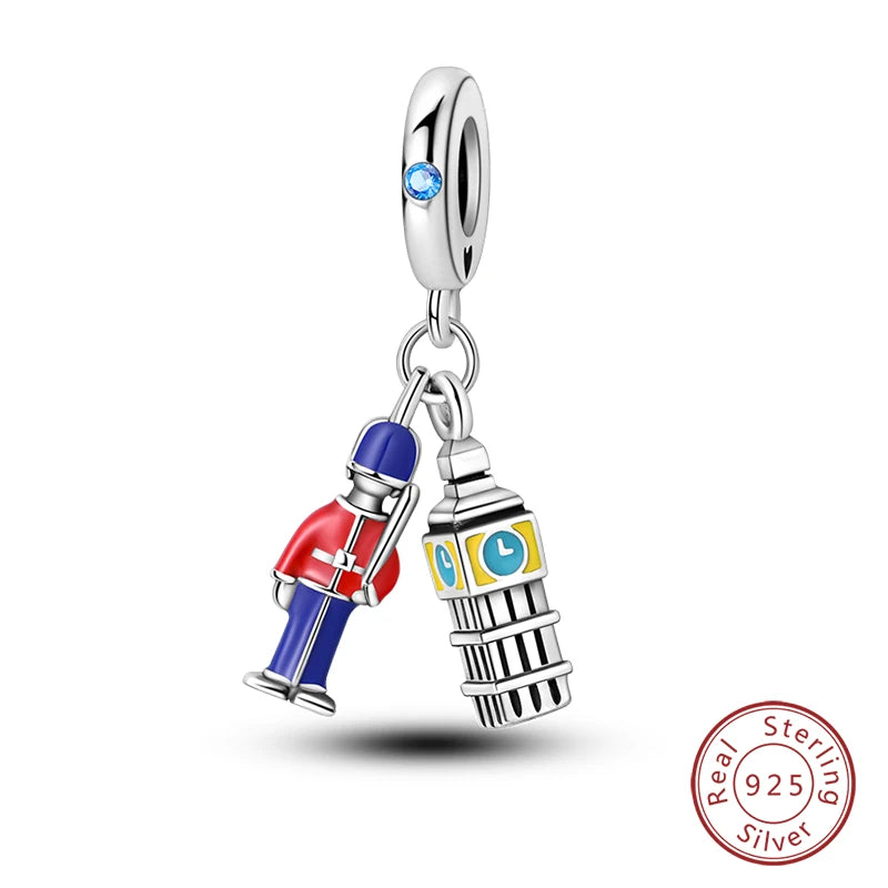 Original Design Charms Famous Attractions series pendant 925 Sliver Bracelet bead DIY Jewelry Gifts 912349723-C