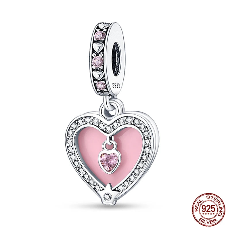 Fashion Bee Astronaut Eiffel Tower 925Silver Charms Beads  Original Bracelet Fine DIY Jewelry 912349723-400S