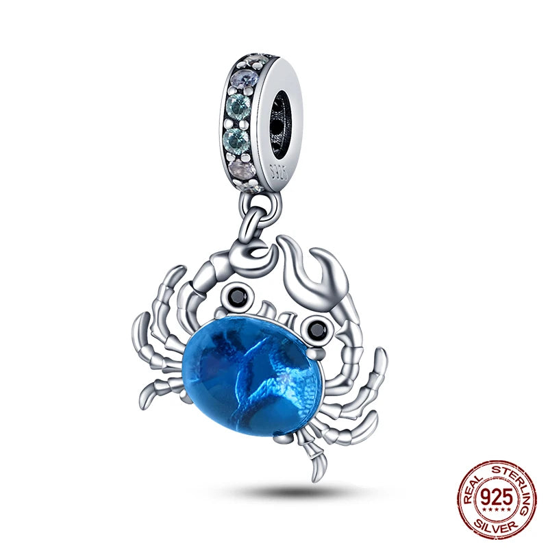 Fashion Bee Astronaut Eiffel Tower 925Silver Charms Beads  Original Bracelet Fine DIY Jewelry 912349723-400S