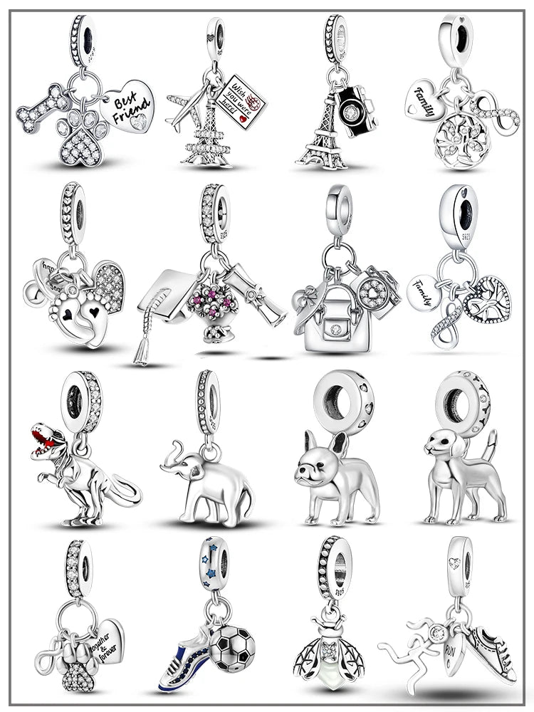 925 Silver Charms Beads Original Bracelet DIY Jewelry 912349723-600S