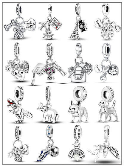 925 Silver Charms Beads Original Bracelet DIY Jewelry 912349723-600S