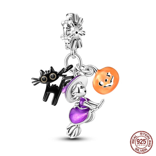 Dijes de plata, cuentas, serie de colores, pulseras originales DIY 912349723-KJC906 