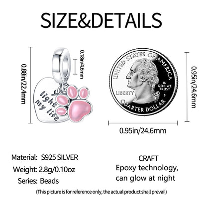 Glow in the dark  Firefly Honeybee Star  925 Silver Charms Beads  Original Bracelets Fine DIY Jewelry 912349723-200S