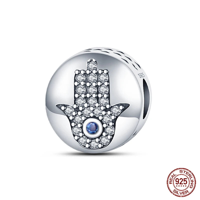 Classic Devil's Eye Charms Beads Original Bracelet Fine DIY Jewelry 925 Sterling Silver 912349723-700S