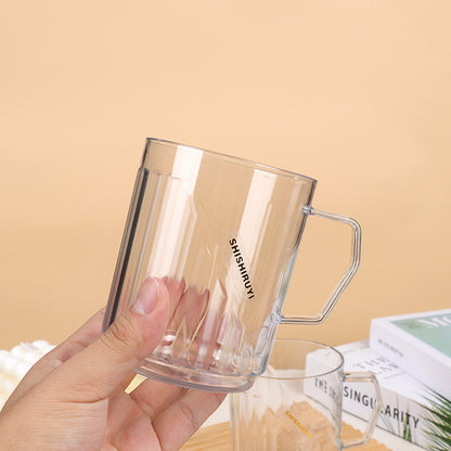 CHT-8119 Light Luxury PET Vertical Striped Mouth Cup M.26