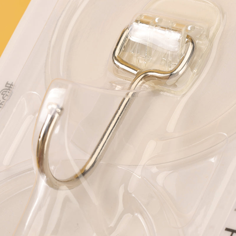 Model JDL370 Adhesive Hooks - 2 Pcs Transparent Round Shape M.16