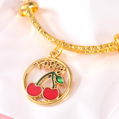 Gold Large Pendant Bracelet  M.43