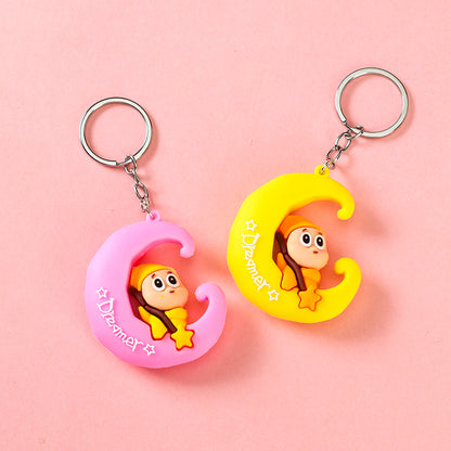 Soft Rubber Moon & Star Character Keychain M41 M46 M72