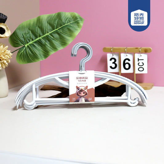 Model YZ - 6621 Wide - Shoulder Anti - slip Clothes Hangers (5 - Piece Set) M.15 JPDB