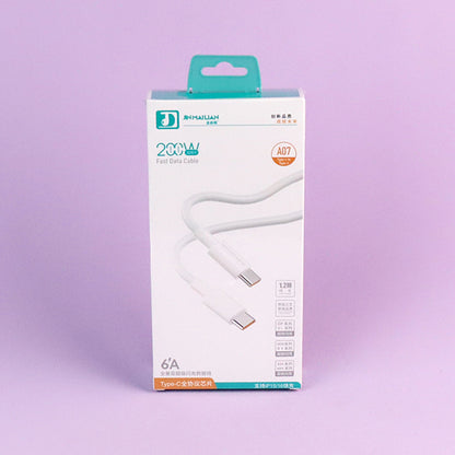 Cable de datos universal tipo C a tipo C de 1,2 m - Modelo A07 A12 JPDB 