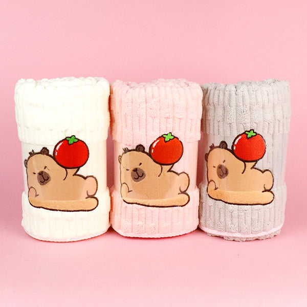 M.25 JPDBModel 6720 Ruyi Bear Coral Fleece Bath Towel (70cm×140cm)